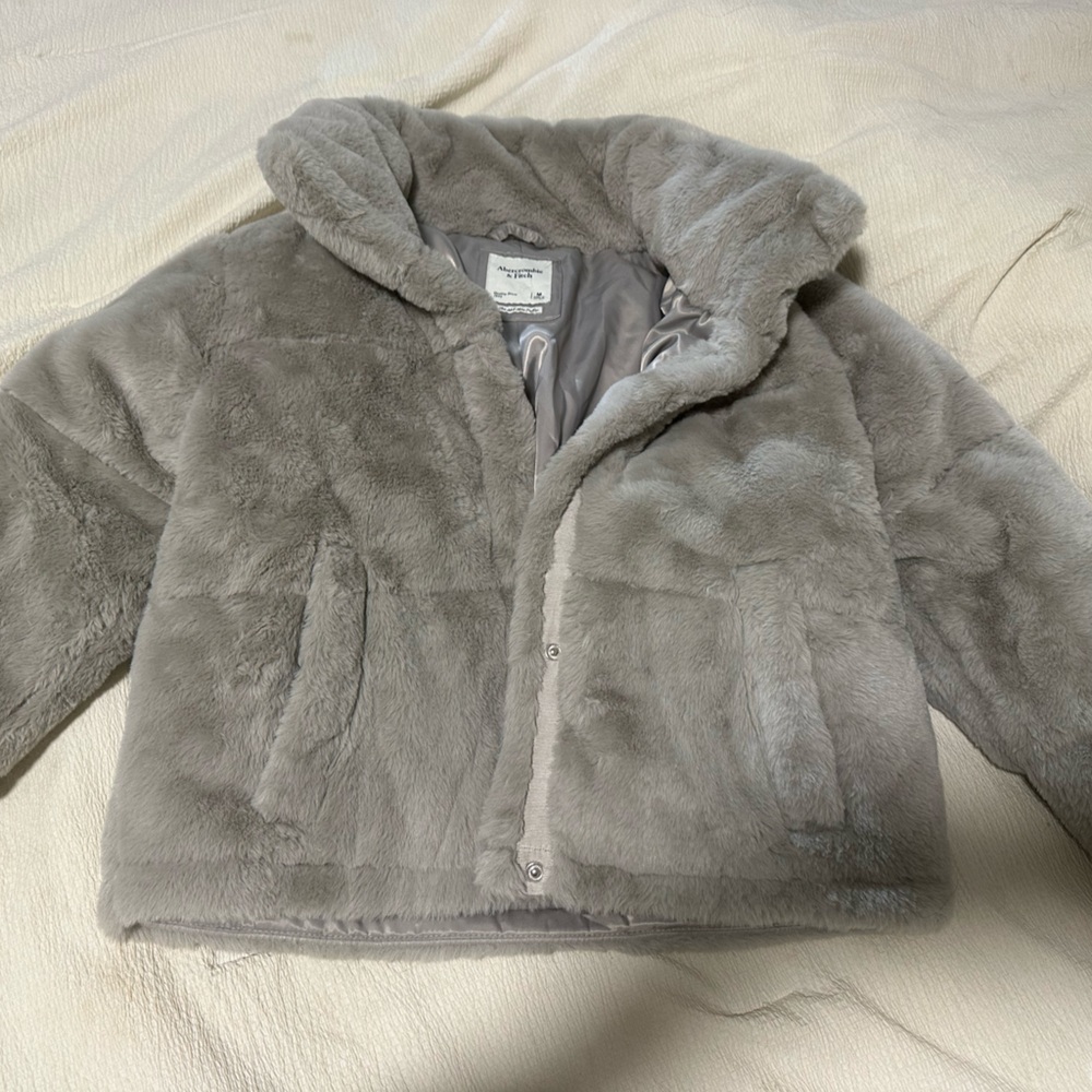 Abercrombie & Fitch Mini Puffer Gray Womens M